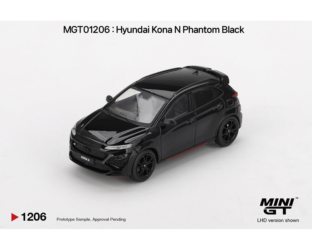 [Preorder] MINIGT 1:64 Hyundai Kona N – Phantom Black – Korea Exclusive MGT01206