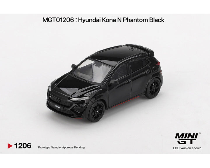 [Preorder] MINIGT 1:64 Hyundai Kona N – Phantom Black – Korea Exclusive MGT01206