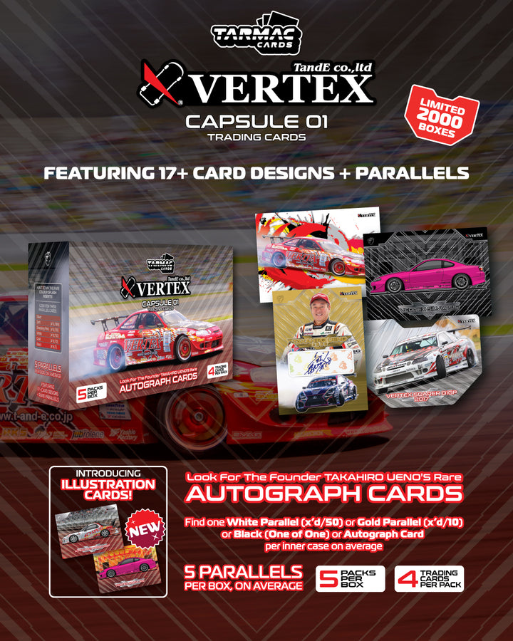 [Preorder] Tarmac Works Tarmac Cards Vertex Capsule 01 (Single Pack/ Full Box) TC-VERE-01
