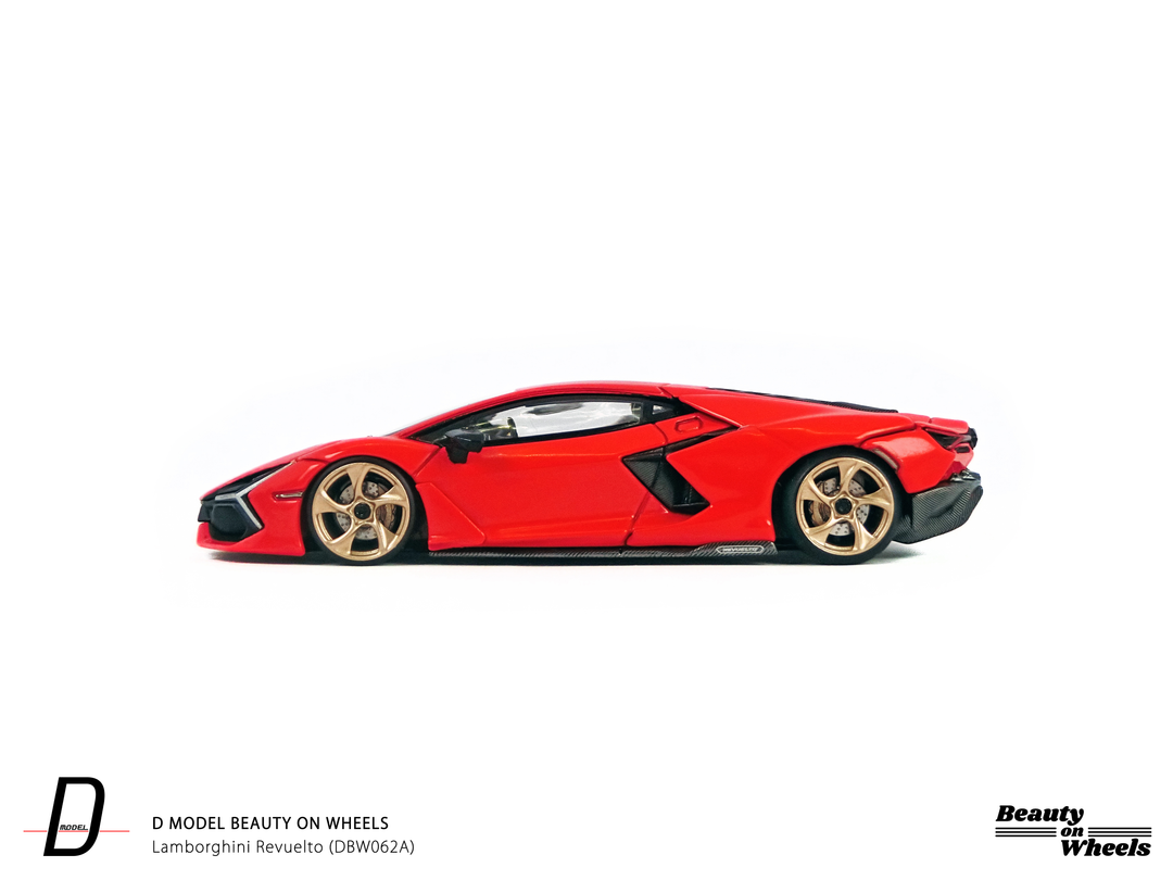 [Preorder] D MODEL BEAUTY ON WHEELS 1:64 Lamborghini Revuelto Arancio Dac Lucido DBW062A