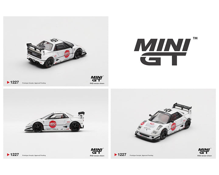 [Preorder] Mini GT 1:64 Mazda AZ-1 Liberty Walk LB40 LB-Hinomaru – White MGT01227-BL