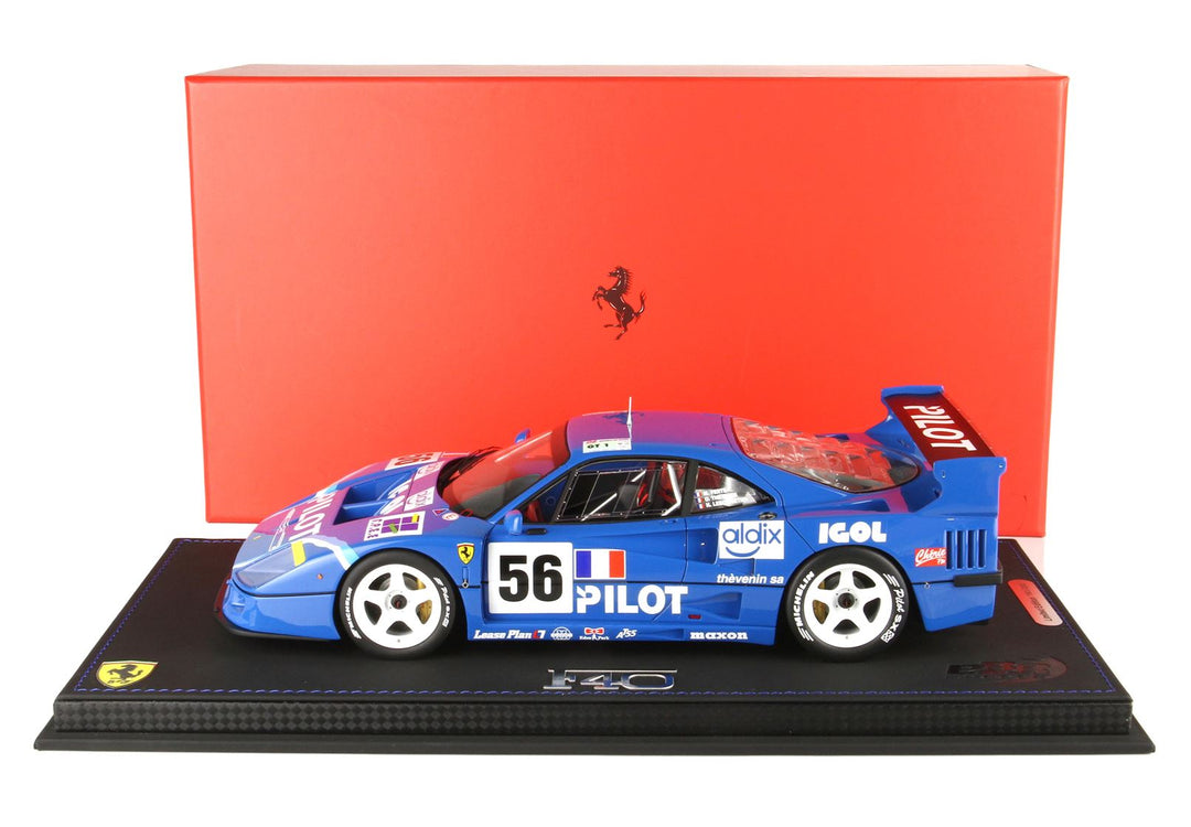 Ferrari F40 Le Mans Blue Chrome 1:18 BBR Limited Production 80 PCs In The World Ferrari F40 Le Mans Blue Chrome 1:18 BBR Limited Production 80 PCs In The World