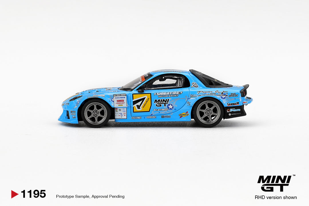 [Preorder] MINIGT 1:64 Mazda RX-7 RE-Amemiya 2025 D1GP MGT01195-BL