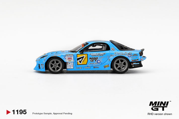 [Preorder] MINIGT 1:64 Mazda RX-7 RE-Amemiya 2025 D1GP MGT01195-BL