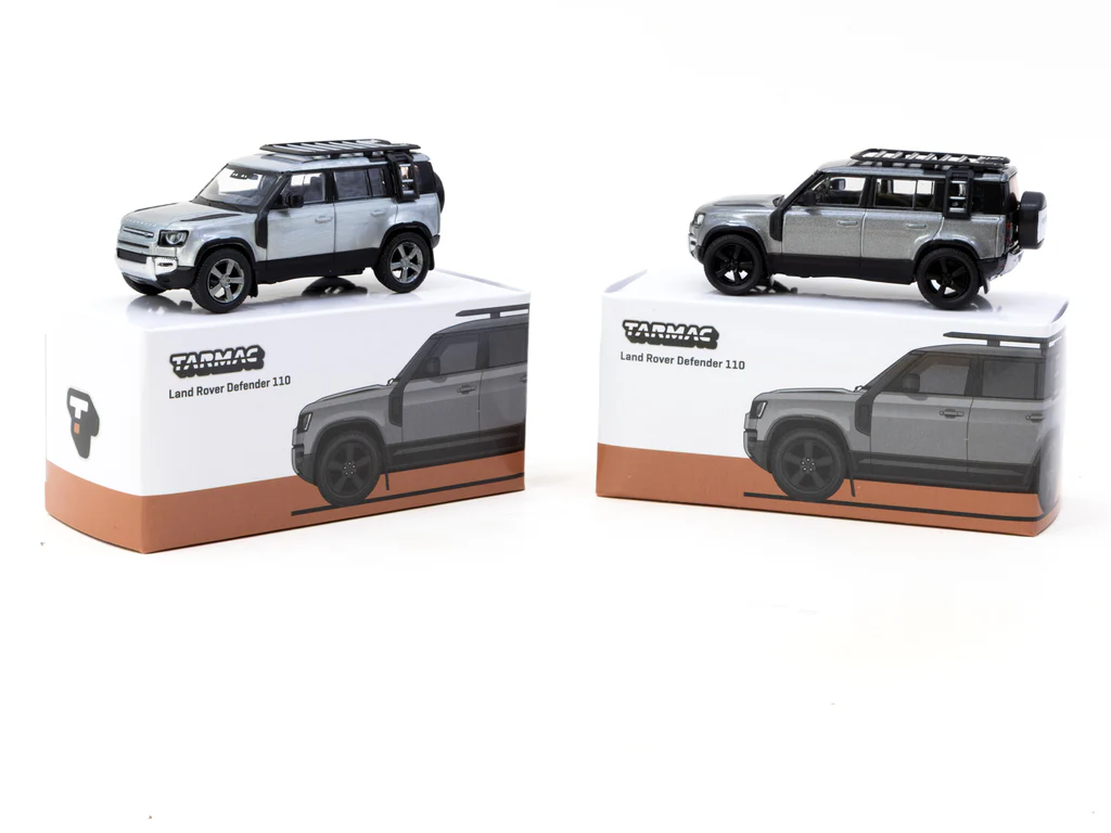 Tarmac Works 1:64 Land Rover Defender 110 Grey Metallic T64G-020-GY