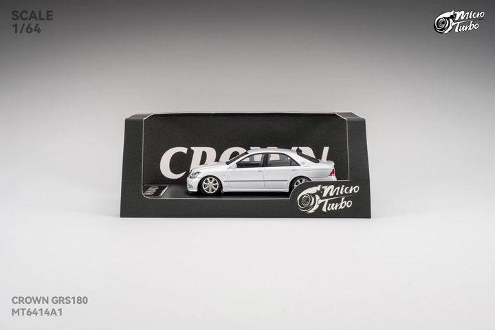 [Preorder] Microturbo 1:64 Custom Toyota Crown S184 - Metallic White MT6414A1