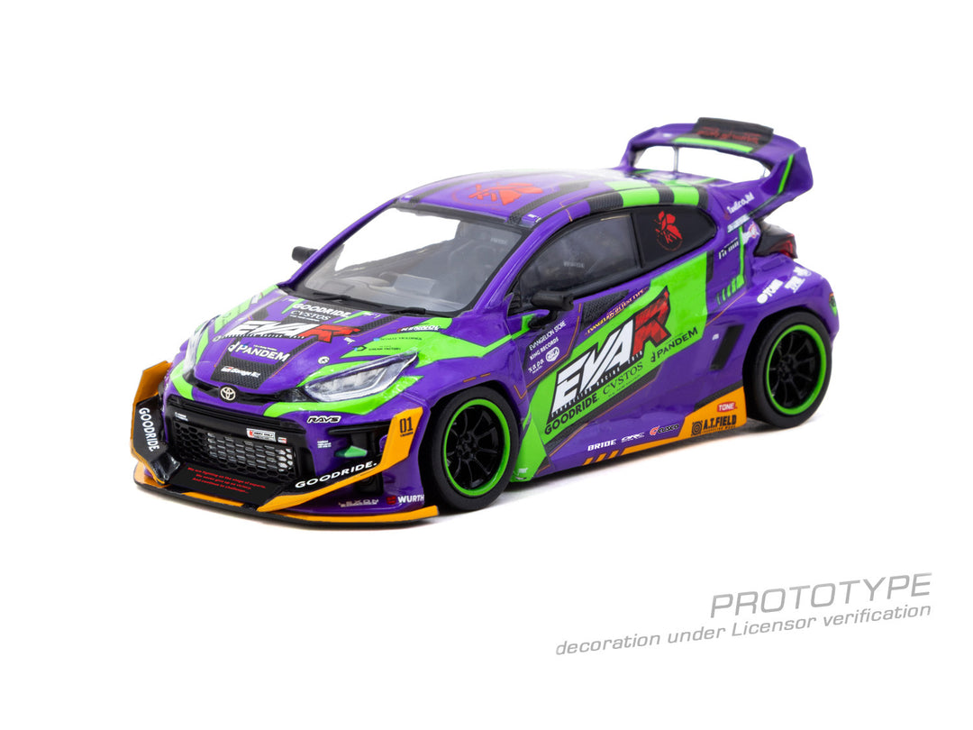 [Preorder] Tarmac Works 1:43 Pandem Toyota GR Yaris EVA Racing T43-025-EVA