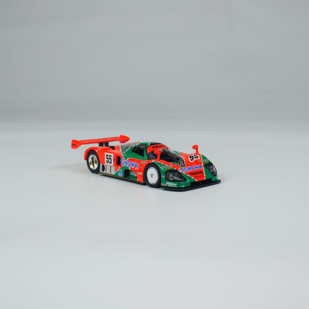 Kyosho 1:64 Mini Car &amp; Book Mazda 787B (NO.55) K07033B1-CL (Chinese Version) K07033B1-CL
