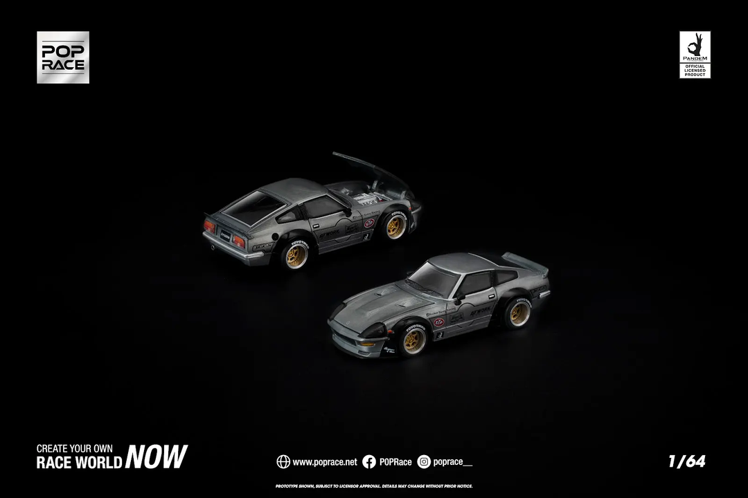 [Preorder] POPRACE 1:64 PANDEM 280ZX RAW METAL PR640410