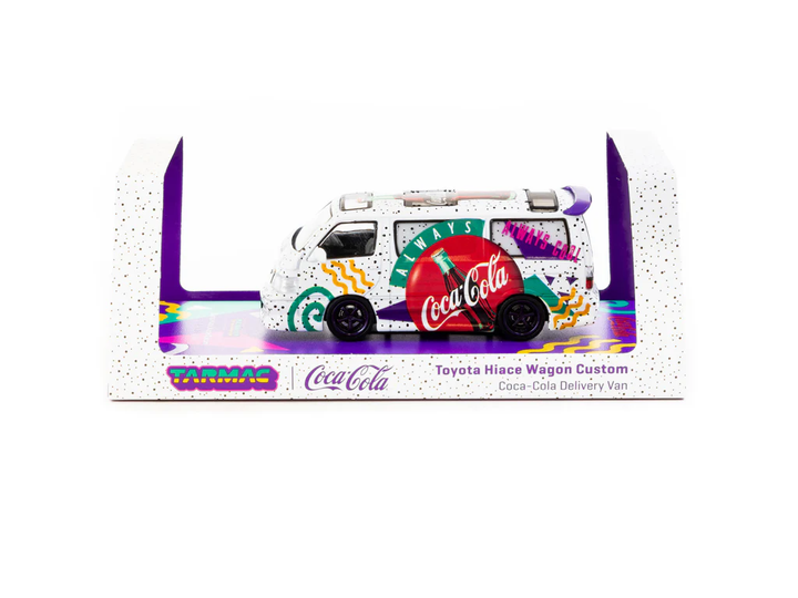 Tarmac Works 1:64 Toyota Hiace Wagon Custom Coca-Cola Delivery Van T64-078-CC