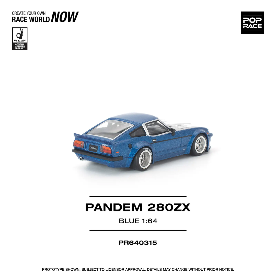 [Preorder] POPRACE 1:64 DATSUN PANDEM 280ZX BLUE PR640315