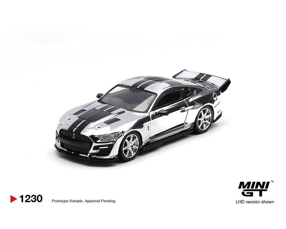 [Preorder] Mini GT 1:64 Shelby GT500 Dragon Snake Concept – Chrome Silver – Limited Edition MGT01230-BL