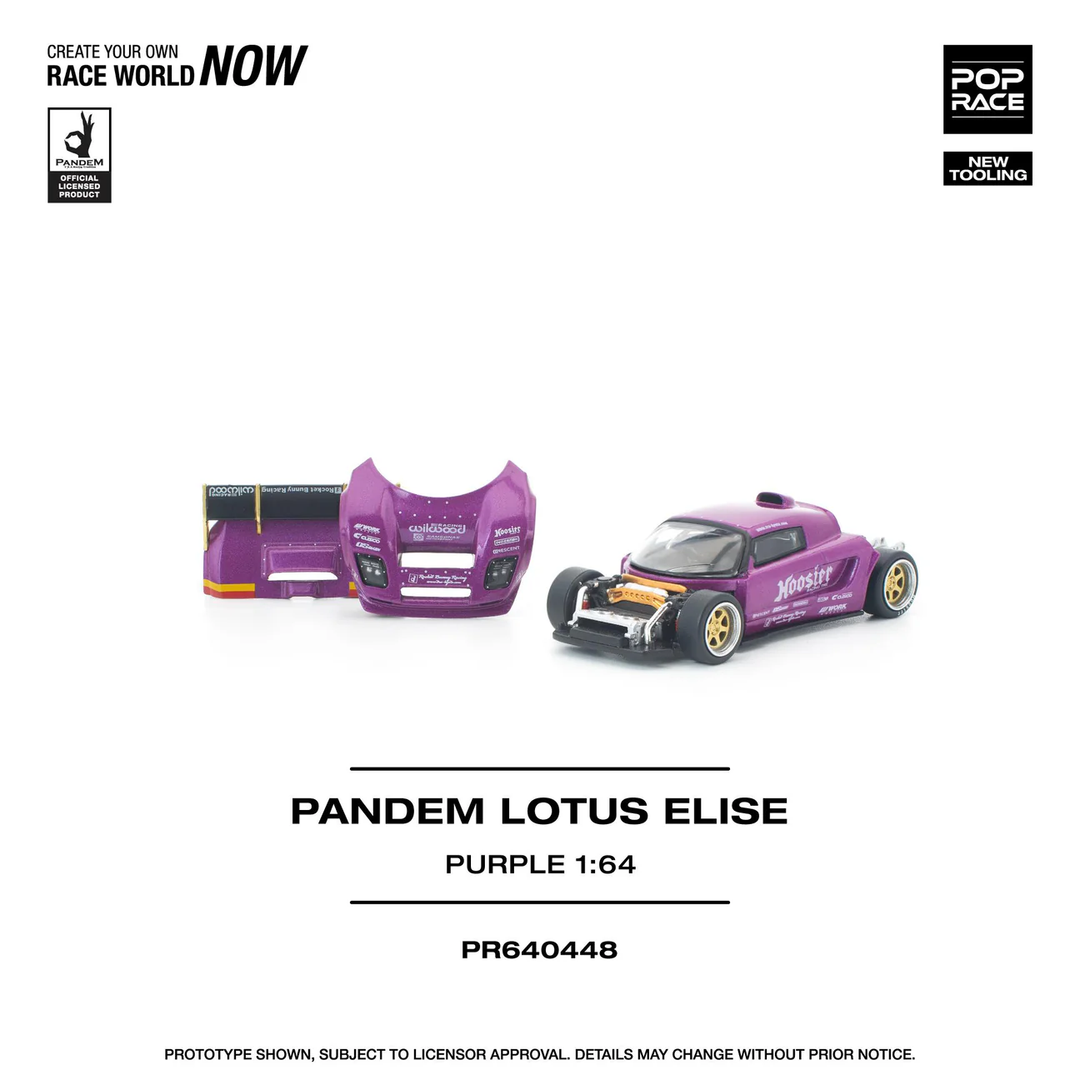 [Preorder] POPRACE 1:64 PANDEM LOTUS ELISE PURPLE PR640448