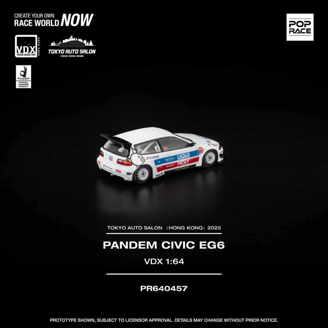 POPRACE 1:64 PANDEM CIVIC EG6 TASHK 2025 PR640457