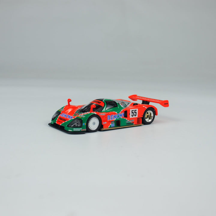 Kyosho 1:64 Mini Car &amp; Book Mazda 787B (NO.55) K07033B1-CL (Chinese Version) K07033B1-CL