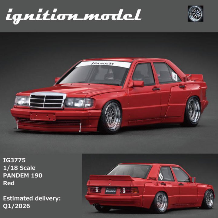 [Preorder] Ignition Model 1:18 PANDEM 190 Red IG3775