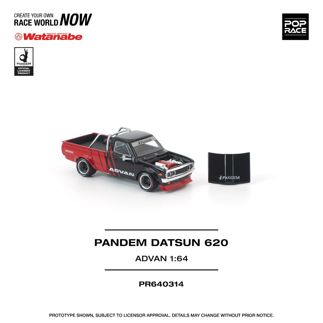 [Preorder] POPRACE 1:64 PANDEM DATSUN 620 ADVAN  PR640314