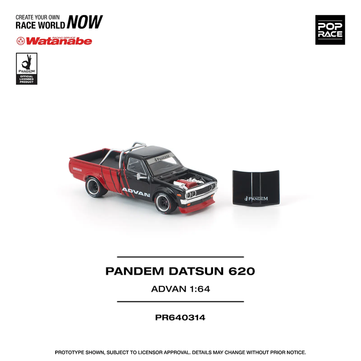 [Preorder] POPRACE 1:64 PANDEM DATSUN 620 ADVAN  PR640314