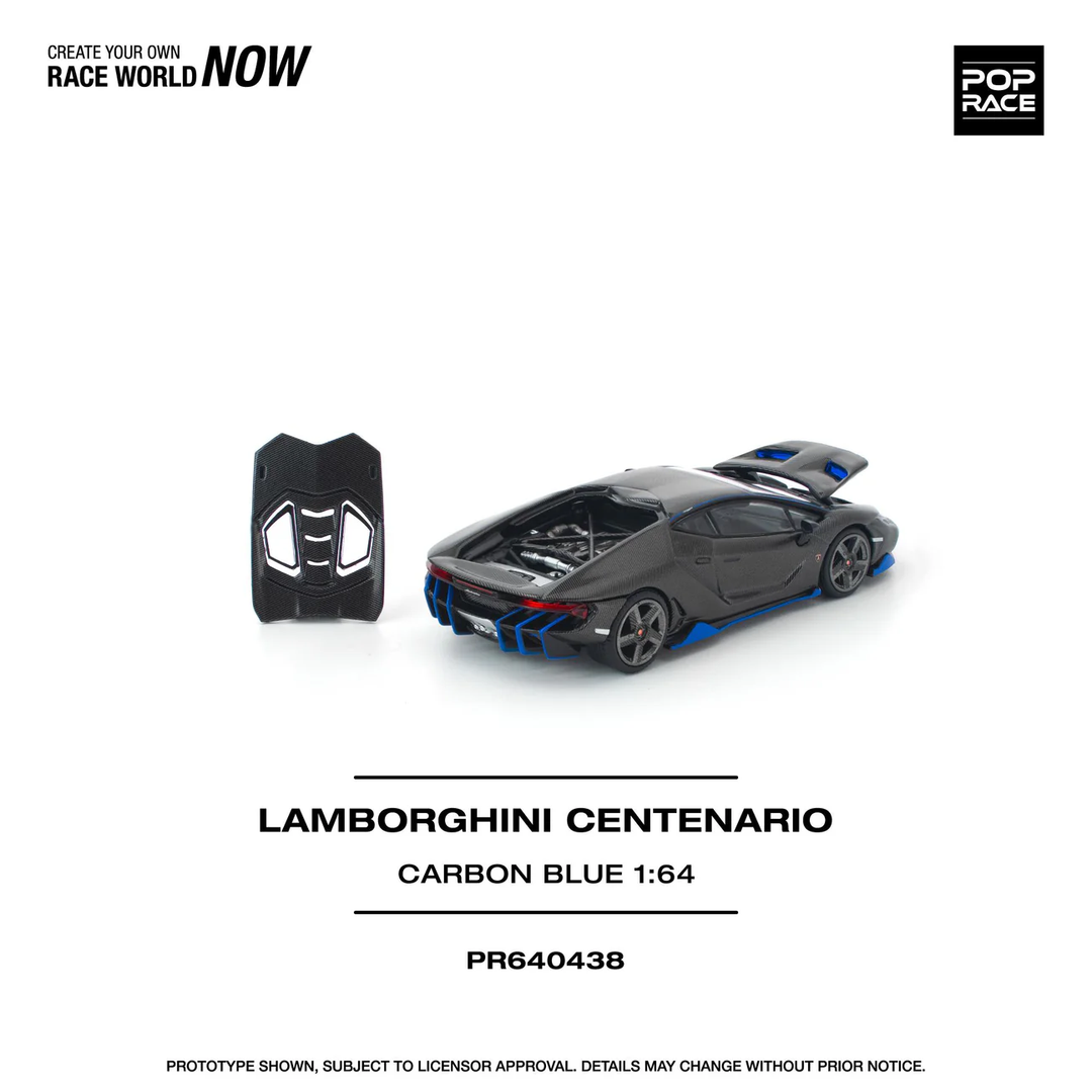 [Preorder] POPRACE 1:64 LAMBORGHINI CENTENARIO CARBON BLUE PR640438