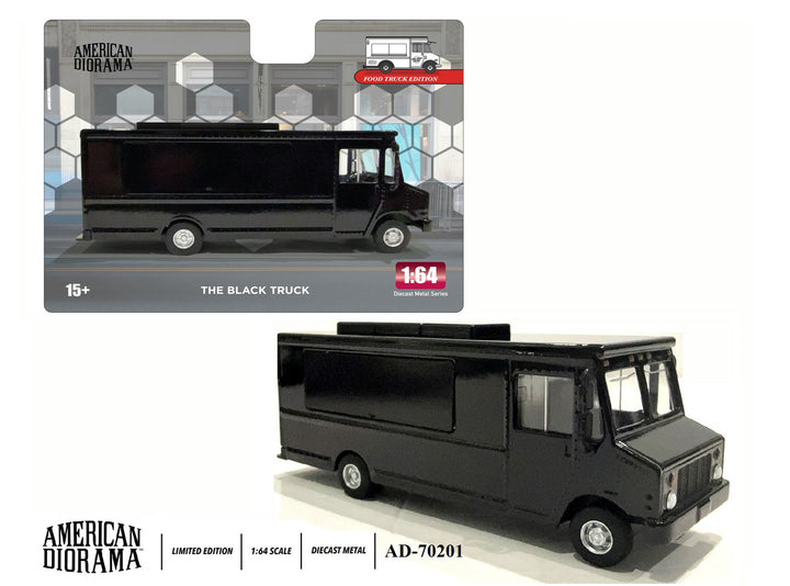 [Preorder] American Diorama 1:64 Food Truck series – The Black Truck AD-70201