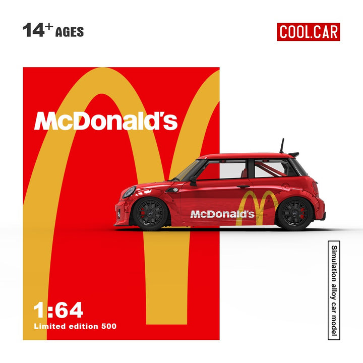 Cool Car 1:64 Mini Cooper with McDonald's Livery (2 Versions) CC643639/CC643639-1