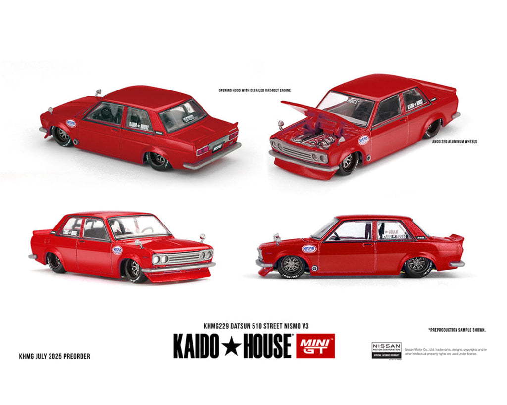 Preorder] Kaido House x Mini GT 1:64 Datsun 510 Street Nismo
