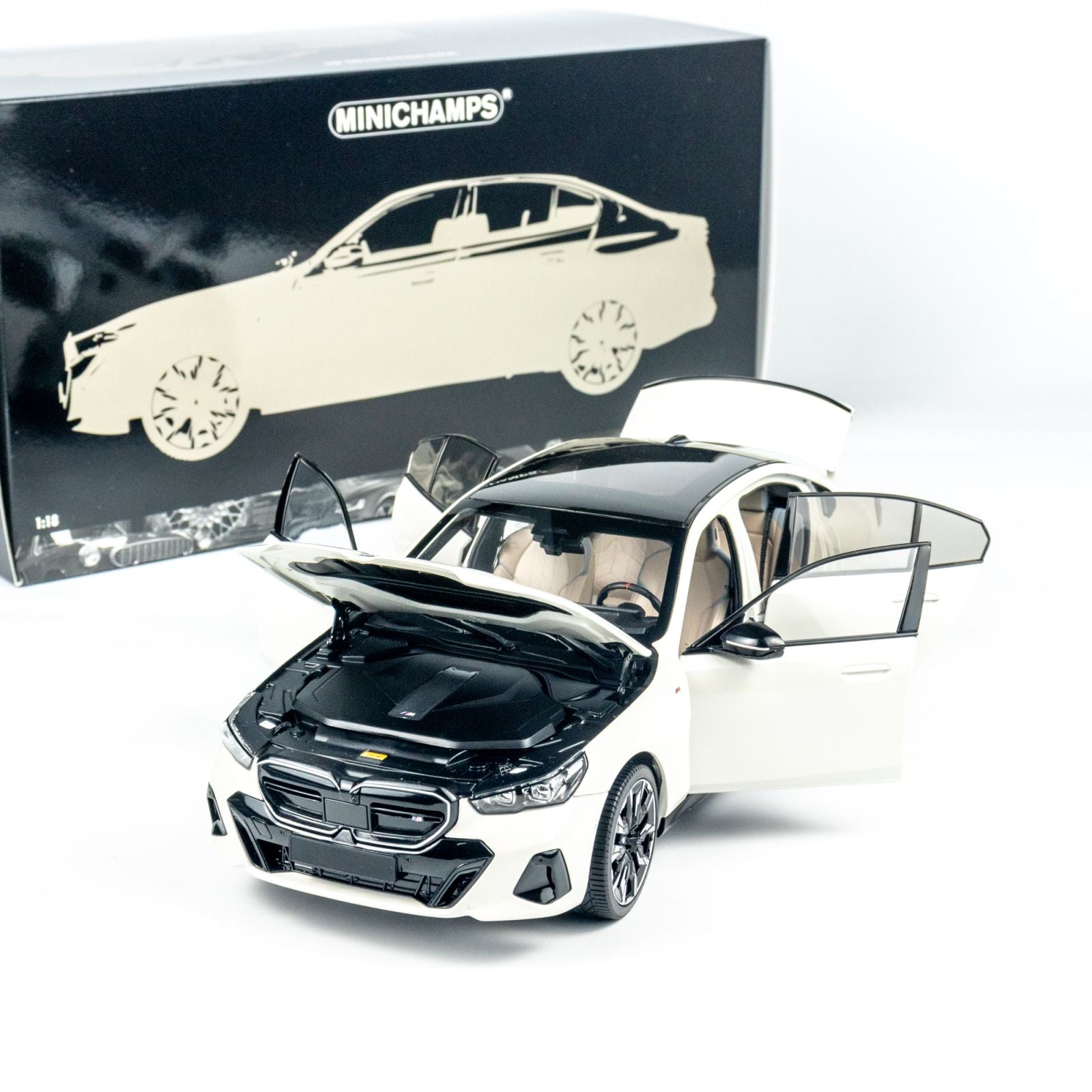 MINICHAMPS 1:18 BMW i5 - 2023 - WHITE METALLIC 110023402 – Horizon