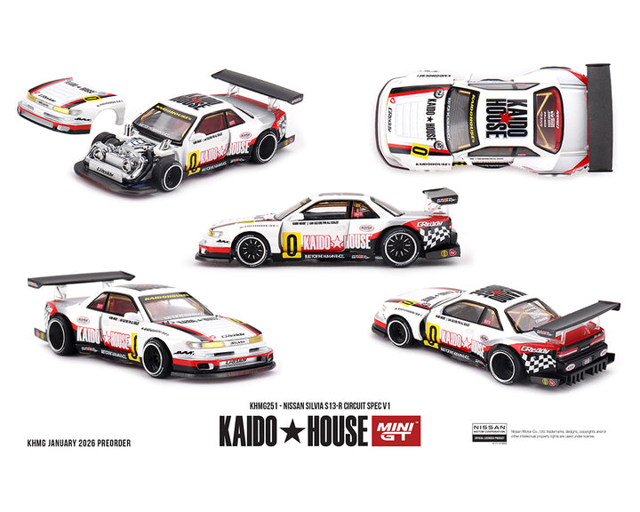 [Preorder] Kaido House x Mini GT 1:64 Nissan Silvia S13-R Circuit Spec V1 KHMG251
