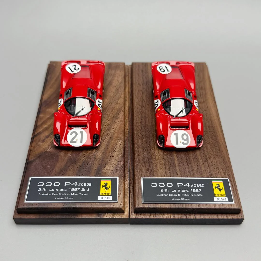 DMH 1:64 Ferrari 330P4 Coupe (24h Le mans 1967 2nd) Red 