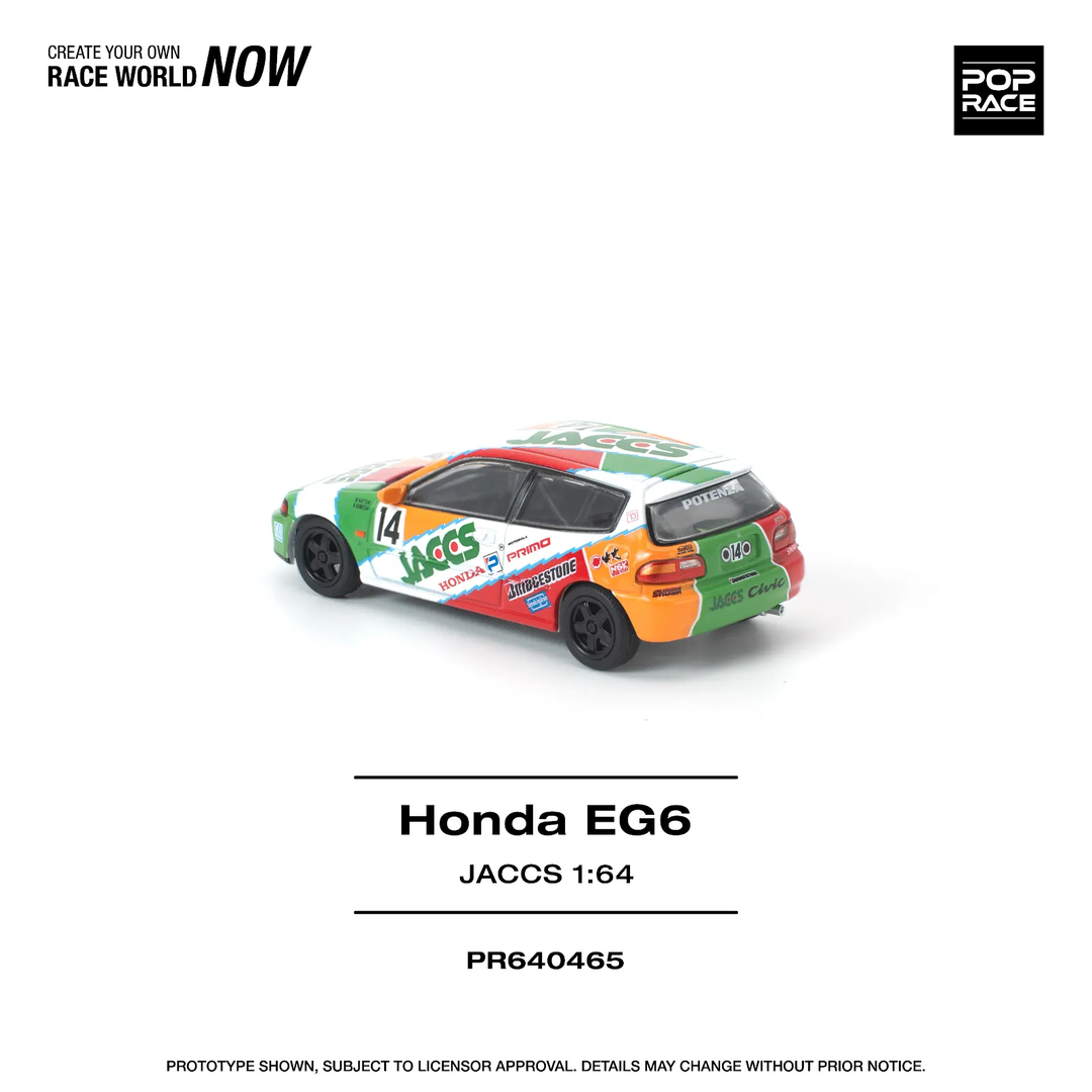 [Preorder] POPRACE 1:64 HONDA CIVIC (EG6) JACCS PR640465