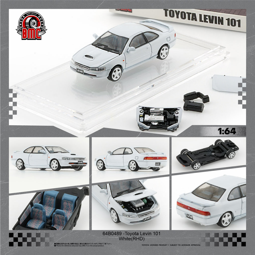 Preorder] BM Creation 1:64 Toyota Levin 101 -White 64B0489