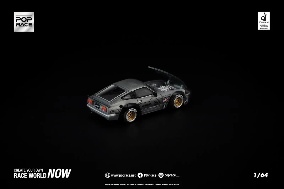 [Preorder] POPRACE 1:64 PANDEM 280ZX RAW METAL PR640410