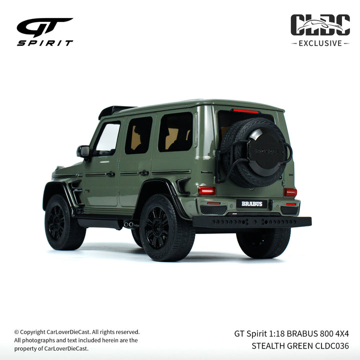 [Preorder] GT Spirit 1:18 BRABUS 800 4X4 STEALTH GREEN CLDC036