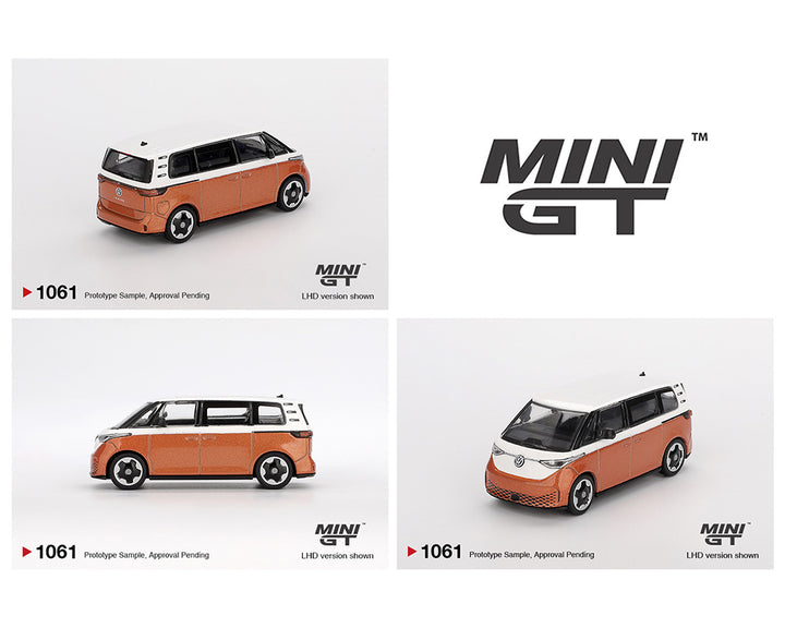 [Preorder] Mini GT 1:64 Volkswagen ID.Buzz – Candy White / Energetic Orange MGT01061-BL