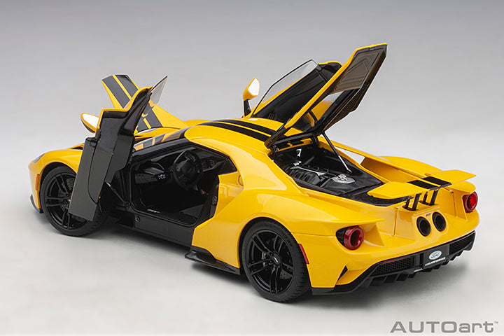 AUTOart 1:18 Ford GT 2017 Triple Yellow/Black Stripes