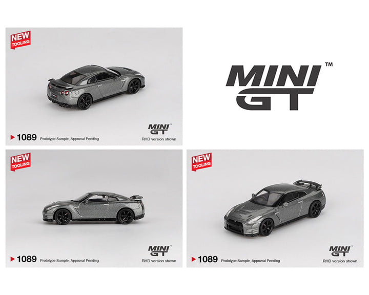 [Preorder] Mini GT 1:64 2013 Nissan GT-R NISMO R35 CRS Version – Dark Metal Gray MGT01089-BL