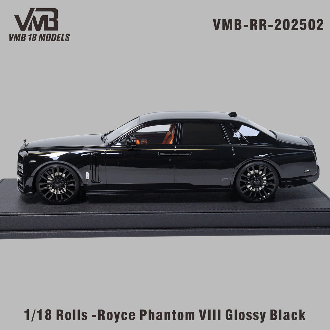 [Preorder] VMB 1:18 Rolls-Royce Phantom Vlll -  Black VMB-RR-202502