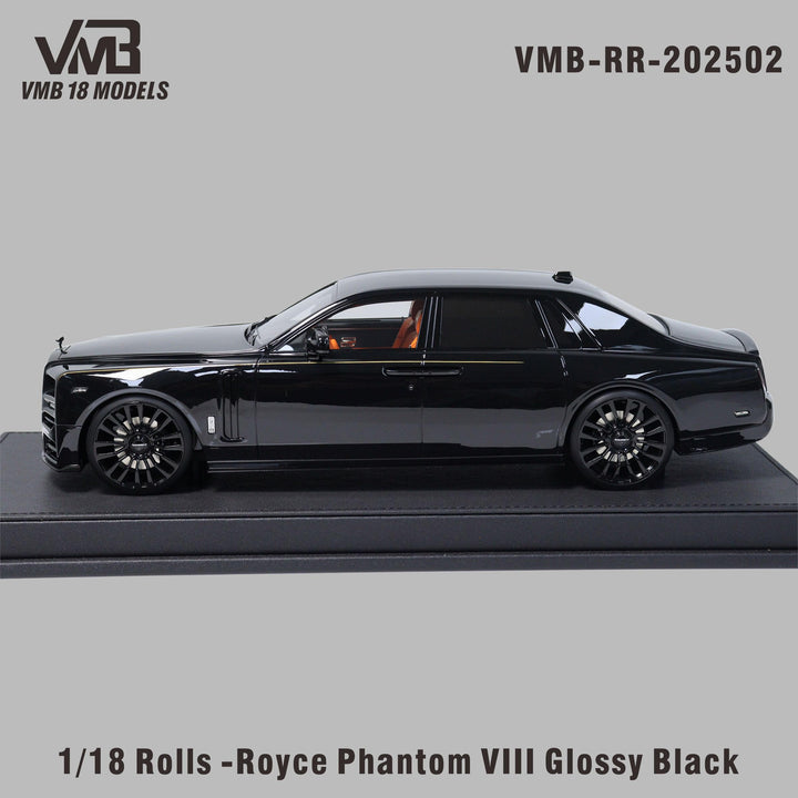 [Preorder] VMB 1:18 Rolls-Royce Phantom Vlll -  Black VMB-RR-202502