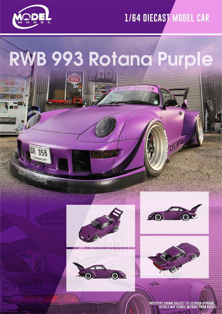 [Preorder] Model Model 1:64 Porsche RWB 993 Rotana (2 Versions)