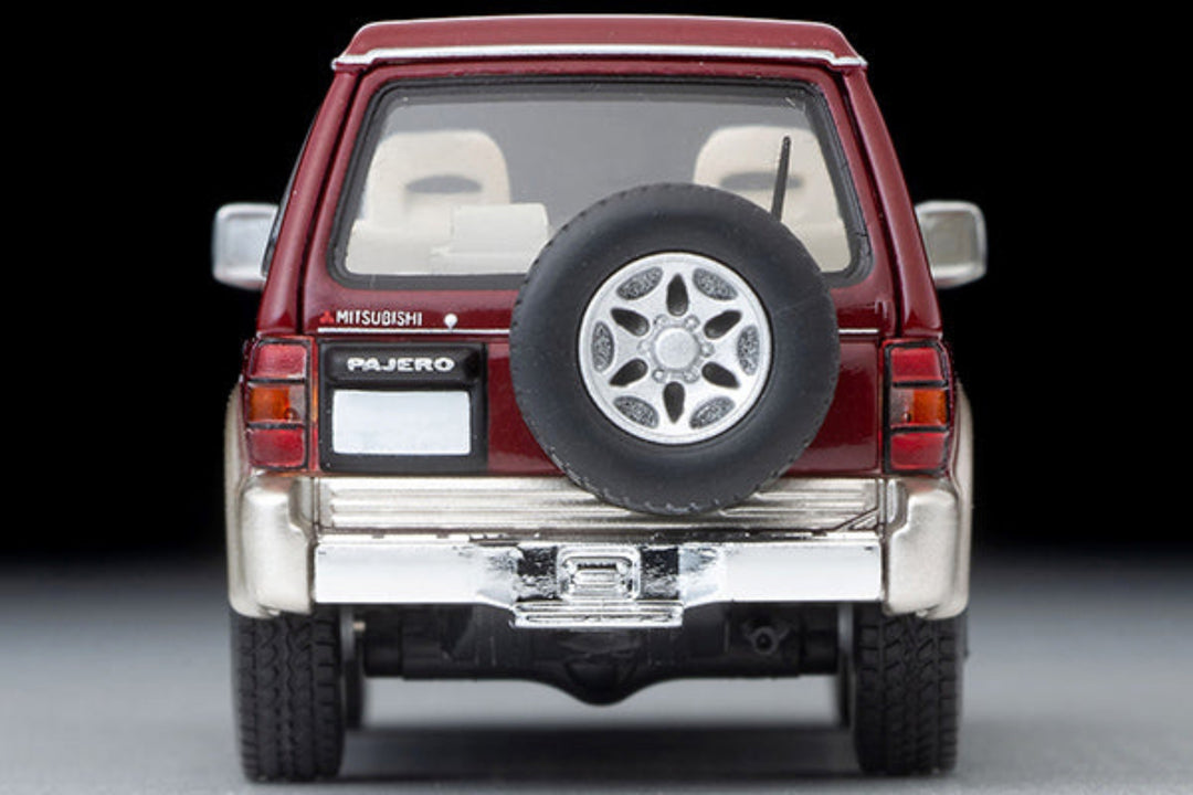 Tomytec TLVN 1:64 Mitsubishi Pajero Mid Roof Wide VR (Red/Beige) 1996