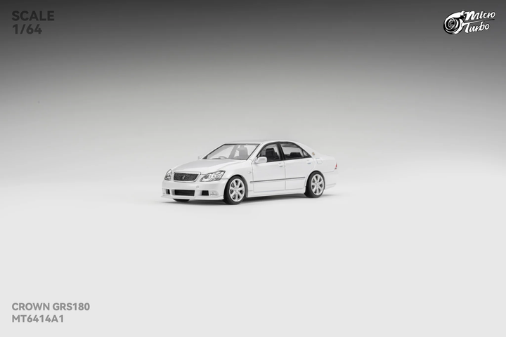 [Preorder] Microturbo 1:64 Custom Toyota Crown S184 - Metallic White MT6414A1