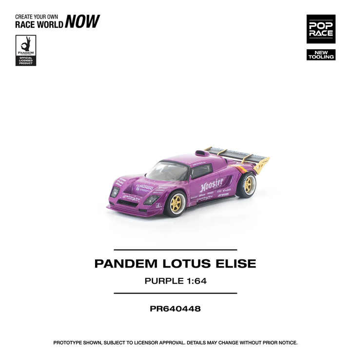 [Preorder] POPRACE 1:64 PANDEM LOTUS ELISE PURPLE PR640448