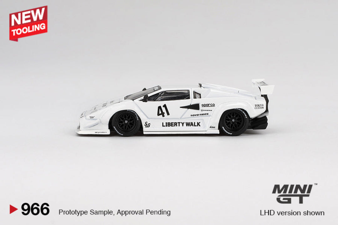 [Preorder] MINIGT 1:64 Lamborghini Countach LB-WORKS White 2024 MGT00966