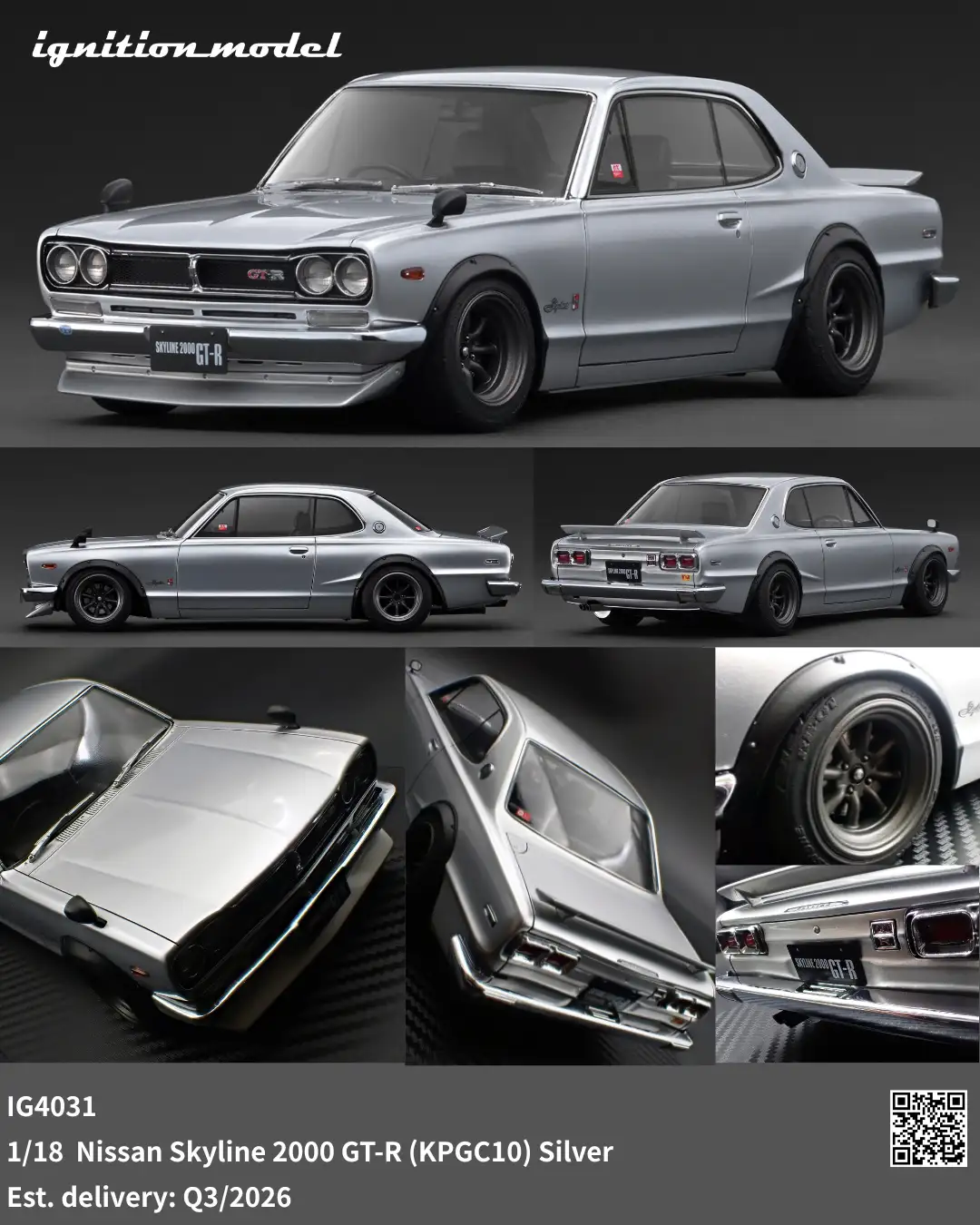Preorder] Ignition Model 1:18 Nissan Skyline 2000 GT-R (KPGC10