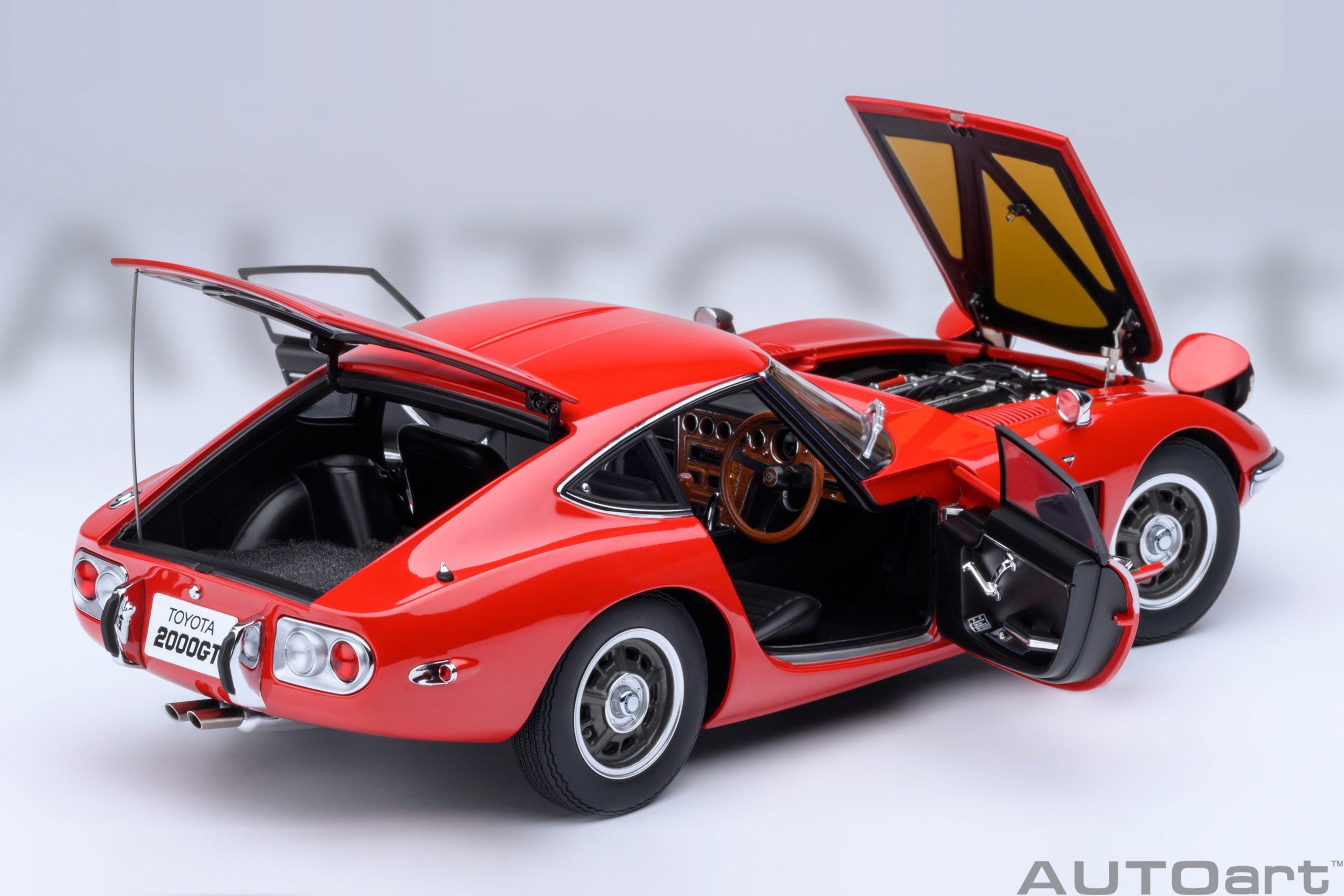 AUTOart 1:18 Toyota 2000GT 1967 Red 79547 – Horizon Diecast