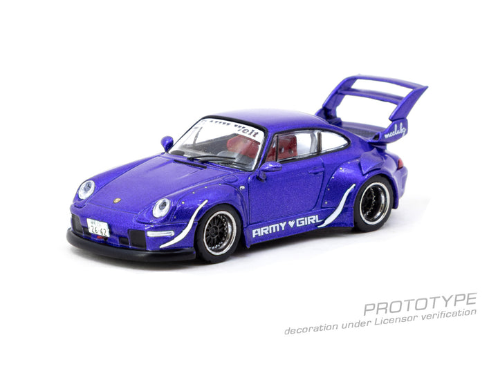 [Preorder] Tarmac Works 1:64 Porsche RWB 993 ARMY GIRL - Officially licensed by RWB T64-TL017-AG