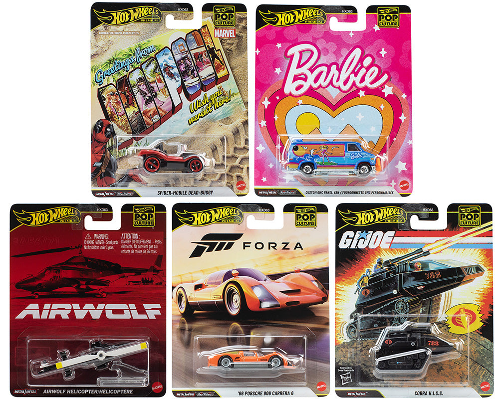 Hot Wheels 1:64  Pop Culture Q Case 2025 Assortment HXD63-956Q