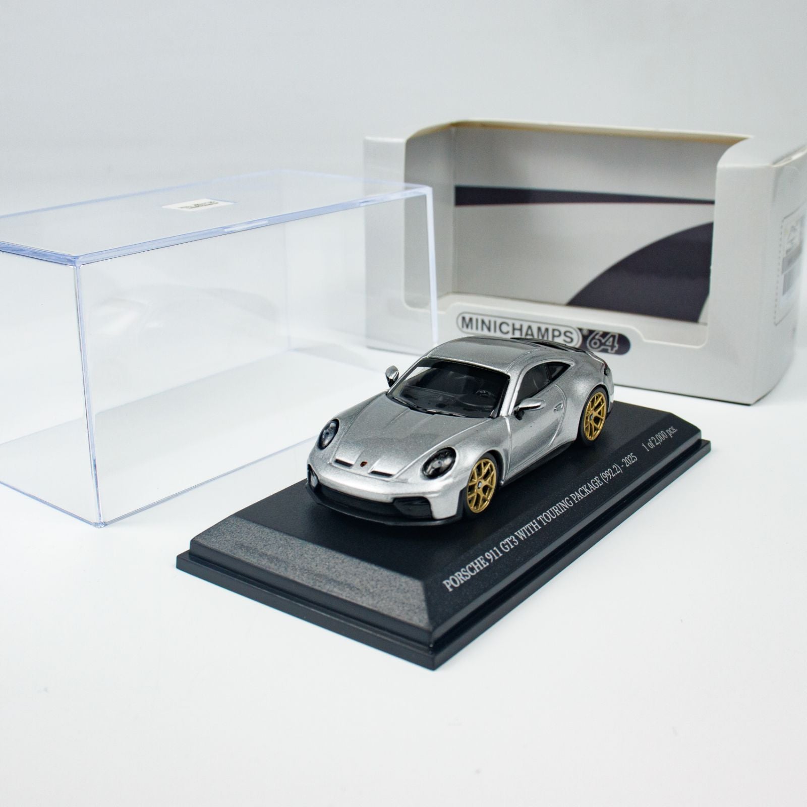 Minichamps 1:64 PORSCHE 911 (992.2) GT3 TOURING - 2025 - SILVER
