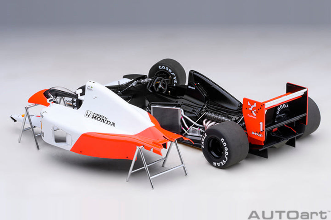 [Preorder] AUTOart 1:18 McLaren Honda MP4/6 1991 A. Senna #1 Without McLaren Logo 89150