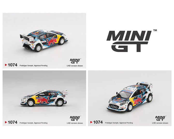 [Preorder] MINIGT 1:64 Ford Puma Rally1 #16 M-Sport Ford WRT 2024 Rally Finland 3rd Place – White MGT01074-BL